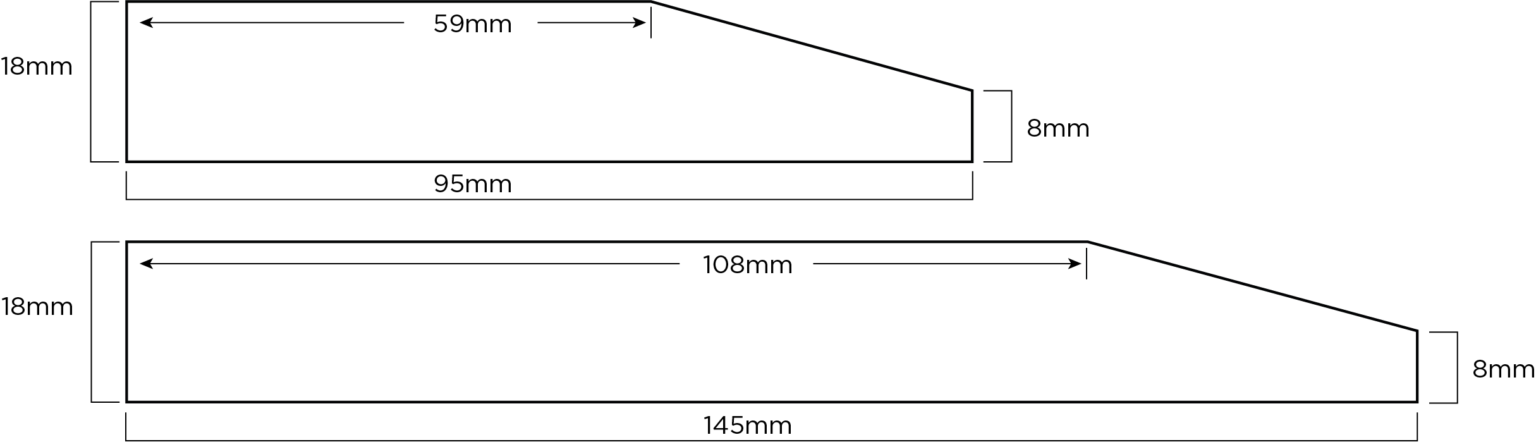 Square Chamfer MDF Skirting Board - House of MDF